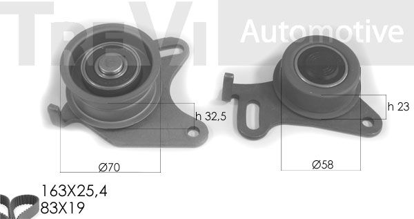 TREVI AUTOMOTIVE paskirstymo diržo komplektas KD1190